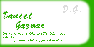 daniel gazmar business card